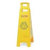 床安全サイン、Caution、Eng & # x2 F ; SP & # x2 F ; Fr & # x2 F ; Grmn fg611400yel