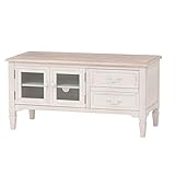 テレビボード ローテーブル 収納 アンティーク 風 TVボード お洒落 で 可愛い BROCANTE テレビ台 ホワイト