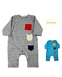 【子供服】 kids zoo (キッズズー) ポケット付ニットキルトオール 70cm，80cm W54707