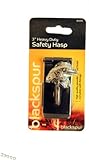 3" Heavy Duty Powder Coated Safety Hasp & Staple