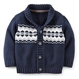 【並行輸入】Carter's(カーターズ) ベビーコットンニットカーディガン　Fair Isle Cardigan 12ｍ（75サイズ）
