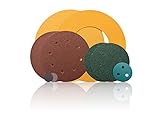 Dynabradeコーティング酸化アルミニウムフック&ループDisc – 150グリット – 6 in Dia multi-hole真空穴 – 79972 [価格は、ボックスあたり]