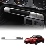 【 青天井研究所 】インジケーターパネル（幌用） マツダ ロードスター ND用 (アルミ ヘアライン調) 車種専用 化粧パネル 傷防止 簡単取付 カスタム 車用パーツ 内装パーツ ND MAZDA ND5RC ABARTH 124スパイダー 日本製