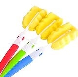 KRY 哺乳瓶 ブラシ ベビー 哺乳びん専用 ブラシ コップ洗い ボトル洗い グラスカップ ボトル用 キッチンクリーニング ブラシ 水筒ブラシ　注ぎ口ブラシ ボトルブラシ 洗浄瓶 ガラスカップ　ハンド