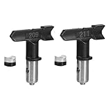 Perfk 2点セット　塗料　スプレーヤー　エアレススプレーガン　ノズル　209＆211用　チップ　耐久性　噴霧可能　　　