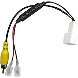 YOBIS RCAバックカメラ・リアカメラ 入力変換 アダプター トヨタ/ダイハツ/イクリプス純正バックカメラ RCA003T 互換品 社外ナビ に変換する カプラーオン設計 4ピン カプラー (1本入)
