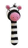 Cheengoo有機カギ針編みZebraスティックRattle