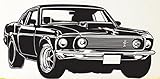 Chinis Ford MustangレーシングカーウォールステッカーリビングルームホームデコレーションクリエイティブデカールDIY壁画アート