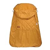 【ベビーアムール 】Bebamour 抱っこひもカバー ケープ ベビーフード付きパーカー コート 防寒 マント出かける用 出産祝い イエロー