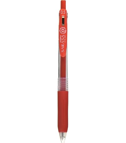Amazon | ゼブラ ジェルボールペン サラサクリップ 0.5mm 赤 P-JJ15-R