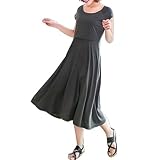(クレデルシア) Clé de Lucia マタニティ ワンピース 授乳服 ゆったり 体型カバー (L, カーキ)