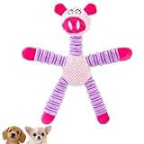 FOily TOily 犬 おもちゃ 噛む 玩具 頑丈 犬用 ぬいぐるみ 音が鳴る 歯磨き 引っ張り 小型中型犬 プレゼント ギフト (ブタさん)