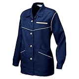 アイトス レディース長袖スモック 008/ネイビー AZ-817 M