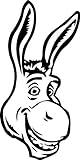 Shrek Donkey壁デカール子供漫画ビニールステッカーインテリアデコレーション部屋ホーム子供ルームアートデザインリムーバブル防水壁画( 458z )