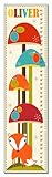 Finny and Zook PERSONALIZED Red Fox In Mushroom Forest Growth Chart