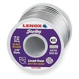Lenox WS15086 1lb .118"dia Wirespool Sterling Lead-Free Solder by LENOX [並行輸入品]