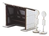 アドバンス Zゲージ 0005 バス停と待合小屋 2組入 (ペーパーストラクチャー キット)