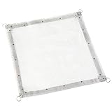 Flymylion 焚火台 ファイアスタンド メッシュシート ステンレス ピン付き 簡単組立 ...