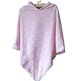 (マーシェル) Marshel マタニティ 授乳ケープ フード付 カバー マタニティー服 外出先でも 簡単 授乳 ピンク 水玉