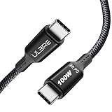 ULBRE USB C - USB Cケーブル 100W 2.5M 8.2フィート USB C充電ケーブル 2.0 Type C 高速充電 MacBook Pro 2020 iPad Pro 2020 iPad Air 4 Galaxy S20 Plus S9 S8 Pixel Switch LG V20用