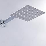 Scorpiuse1_jp シャワー ヘッド 高品質 オーバーヘッド レインフォール 節水 高水圧 ステンレス 超薄型 正方形 レインフォレスト 心地よいシャワー体感 人気 洗浄便利 取付簡単