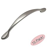 Cosmas 7325 – 128snサテンニッケルキャビネットハードウェアハンドルプル – 5 " ( 128 mm )穴中心 – 10パック