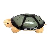 AKSSWEET 可愛い トワイライト タートル ナイトスカイ 【 夜空 星座 イルミネーション LED ライト プロジェクター USBケーブル 電池式 】 夜の光 睡眠 ぬいぐるみ 音楽29x19x