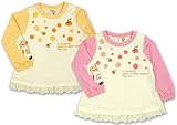 (サニーシープ)Sunny Sheep 【SunnySheep】 サニーシープ チェック柄 ひつじちゃんプリント レース付 チュニック 長そでTシャツ 80cm/90cm/95cm/100cm 90 