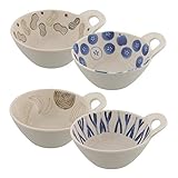 テーブルウェアイースト とんすい 片手小鉢 実り 4柄セット 和食器 取り鉢 鍋食 小鉢 ボウル 鉢 食器 取り皿 (4点セット とんすい)