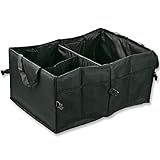 Oustore Folding Trunk Organizer,Foldable Cargo Storage Box with Rope Handles,56 x 40 x 26cm(22x15.7x