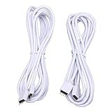 NEWSTYLE 2PCS 2.5M Extension Cable Connect Female Plug to Led Strip Lights RGB 5050 3528SMD with 4PC