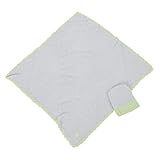 Kashwereカシウェア BabyBlanket-Solid with Trim-with Cap Blue with Green Trim BB-67-170-30ベビーブランケット [並行輸入品