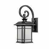 Acclaim 8112BK Somerset Collection 1-Light Wall Mount Outdoor Light Fixture, Matte Black by Acclaim