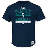 MLBメンズAuthenticコレクションチームプロパティTシャツ( M、Seattle Mariners )