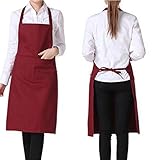 FUT(エフュ ト) かっこいいシンプルデザイン自宅/ガーデニング/飲食店/キッチン/カフェ/作業着シンプルエプロン55cm*75cm