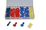 Accessbuy 65pcs Splice Solderless Wire Terminal and T-Tap Electrical Connector Assortment Kit [並行輸入品