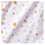 Tiddliwinks Sweet Safari Fitted Sheet in White/Pink by KidsLine