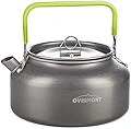 Overmont アウトドアケトル 0.8L 1.2L やかん キャンプ バーベキュー用 やかん コーヒーケトル ティーポット アルミケトル 超軽量 キャンプ 収納袋付き