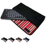 suono スオーノ MX Mechanical Mini ケース (ブラック・ボルドーストライプ) ハンドメイド 日本製 ロジクール