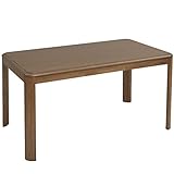 山善(YAMAZEN) ダイニングこたつ(135×80cm長方形) 電子リモコン付 WKH-D135(H68)MB