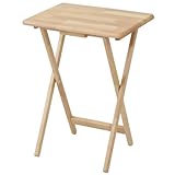 山善(YAMAZEN) 折りたたみサイドテーブル ナチュラル STR-50H(NA)