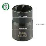 Garage.com 14mm ナットキラー ナットツイスターソケット WHSDJ114 [並行輸入品]
