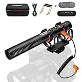 COMICA VM20 ショットガンマイク カメラ外付け 2つのローカットモード 60時間連続使用 無段階ゲイン調整 超単一指向性 スマホ/Youtube/インタビュー/ビデオ撮影などに対応