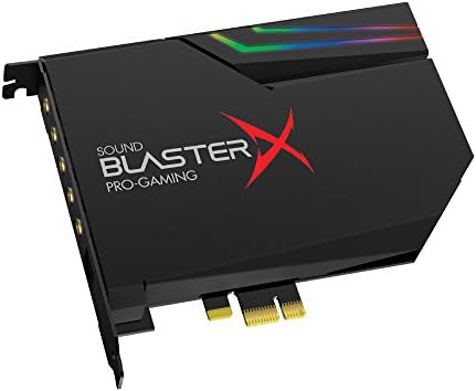 Creative Sound BlasterX AE-5ブラック 最大32bit/384kHz ハイレゾ LED ゲーミング サウンドカード SBX-AE5-BK