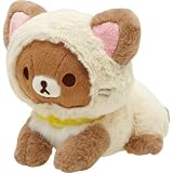 サンエックス リラックマ ｢ねこねこの湯｣ ねこねこひざのりぬいぐるみ チャイロイコグマ MO21801