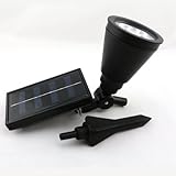 夜間自動点灯　スポットLEDライト 太陽光パネル搭載