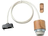 ジェネラル 1灯用ソケット 木製 1mコード GENERAL SOCKET 1m E26_WOOD 002961 ナチュラル（NT）