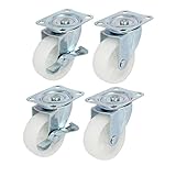 uxcell スイベルキャスターホイール　スイベルブレーキキャスターホイール　2スイベル　2スイベルwブレーキ　4 in 1