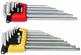 WIHA 66982 ErgoStar Ball End Hex L-Key, Inch and Metric, 22-Piece [並行輸入品]