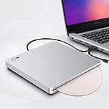 外付けDVDドライブ DVD プレイヤーUSB3.0＆ Type-c 98 / xp/win 7 / win 8 / win 10 / mac OS対応(シルバー)